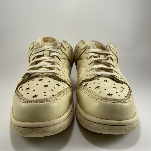 Kizo Kicks Leather Casual Sneakers Mens Size 10.5 “Coffee” Tan Rose Flower - Picture 2 of 9